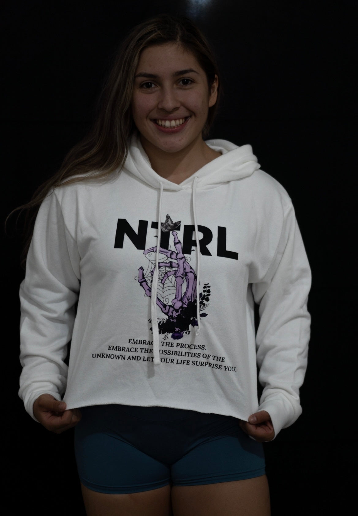 Embrace the Process- Cropped Hoodie